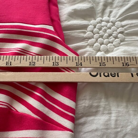 Lands End Womens Sleeveless Pink Striped Sheath Dress Size 2P Preppy Old Money - Picture 7 of 8